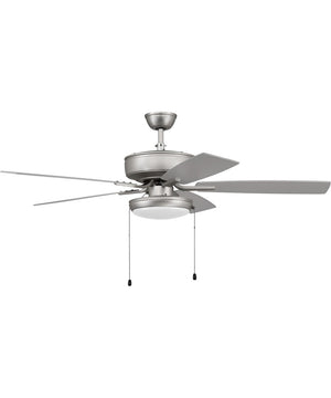 52" Pro Plus 119 Pan Light Kit 1-Light Specialty Ceiling Fan (Blades Included) Brushed Satin Nickel