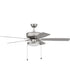 Pro Plus 119 Pan Light Kit 1-Light Specialty Ceiling Fan (Blades Included) Brushed Satin Nickel