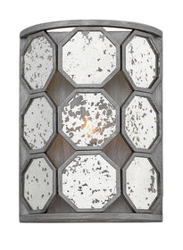9"W Lara 1-Light Sconce in Brushed Silver
