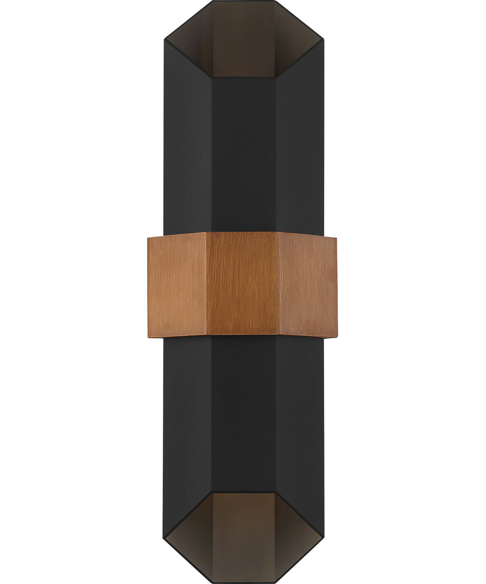 Chasm Large Outdoor Wall Light  Coastal Armour Aluminum Matte Black