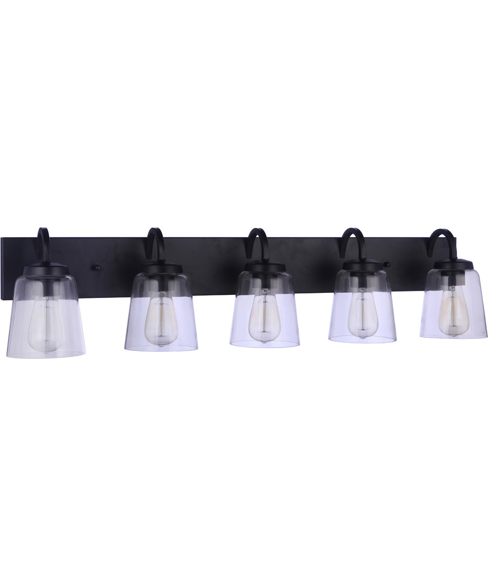 Elsa 5-Light Vanity Flat Black