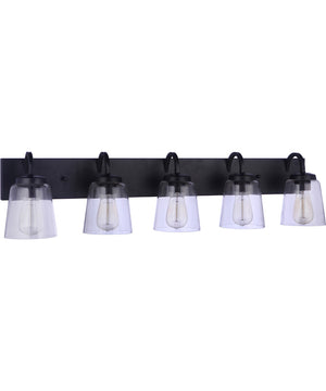 Elsa 5-Light Vanity Flat Black