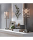 Calvine 1-Light 2 Pack-Table Lamp Brushed Nickel/Crystal Decorations