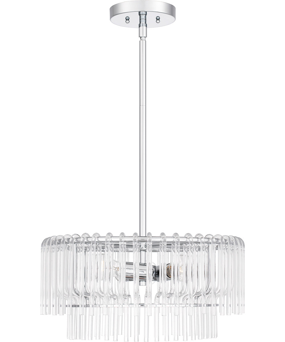 Tayshia Large 3-light Pendant Polished Chrome