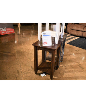 24"H Camiburg Chair Side End Table Warm Brown