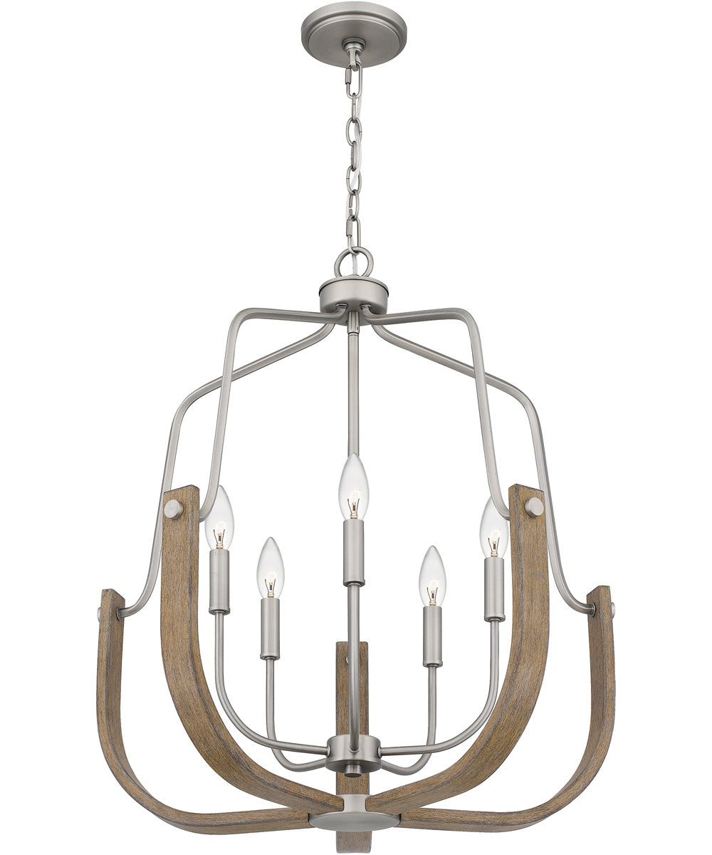Challis 5-light Chandelier Antique Nickel
