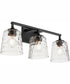 Eldorado 3-light Bath Vanity Light Matte Black