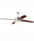 52" Phaze 4 Blade 2-Light Ceiling Fan Brushed Polished Nickel