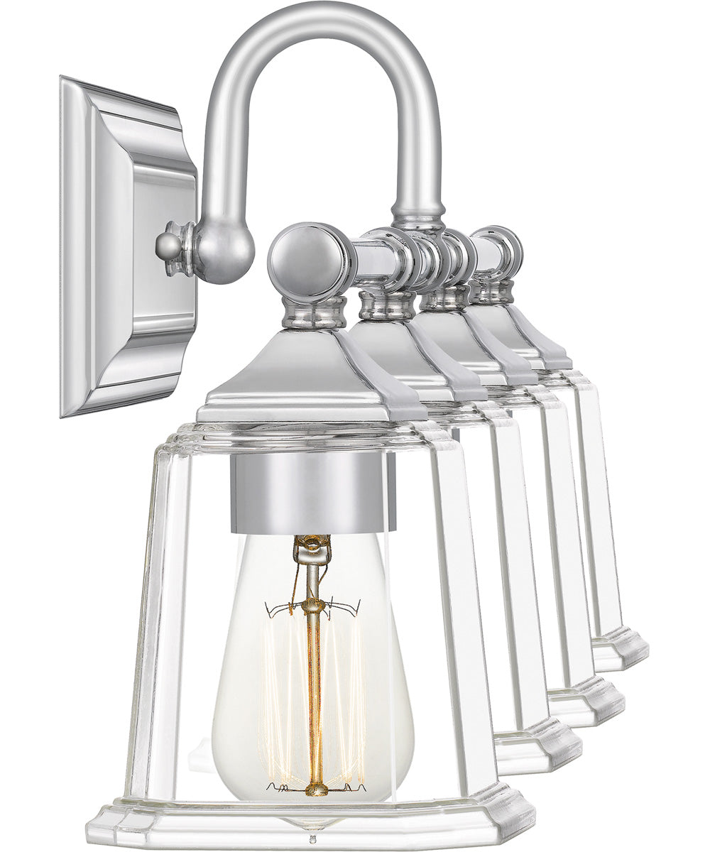 Nicholas Extra Large 4-light Bath Light Polished Chrome