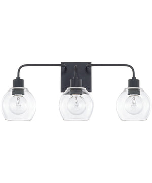 Tanner 3-Light Vanity In Matte Black