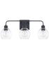 Tanner 3-Light Vanity In Matte Black