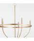Tribute 5-light Chandelier Aged Brass