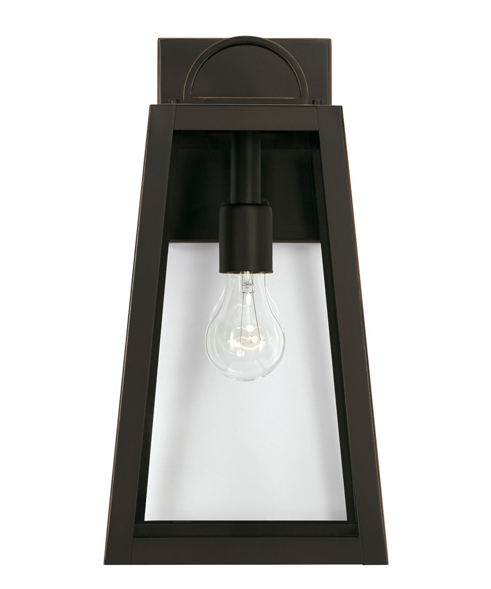 Leighton 1-Light Outdoor Wall-Lantern Rain or Shine - Oiled Bronze