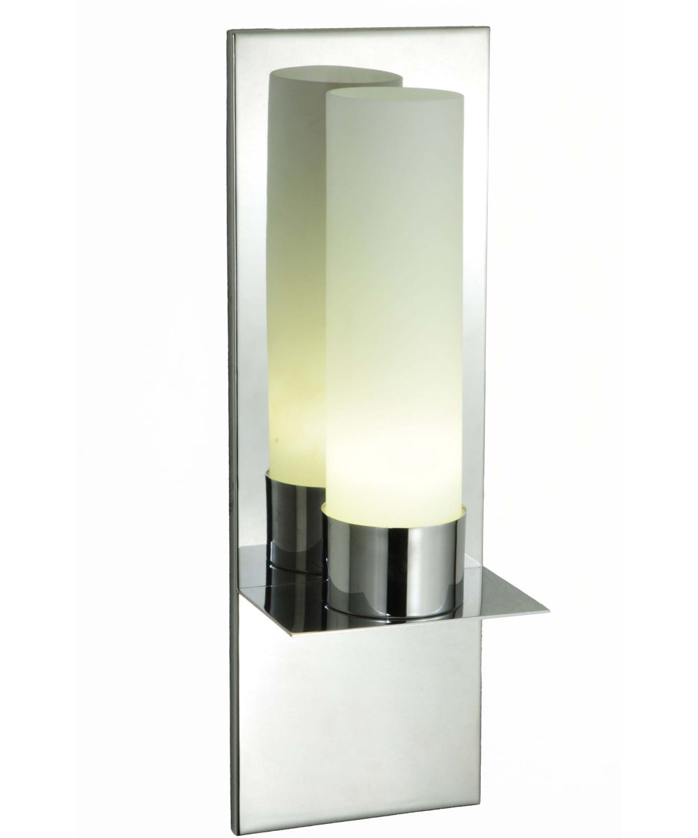 6"W Orchard Town 1-Light Wall Sconce White Frosted
