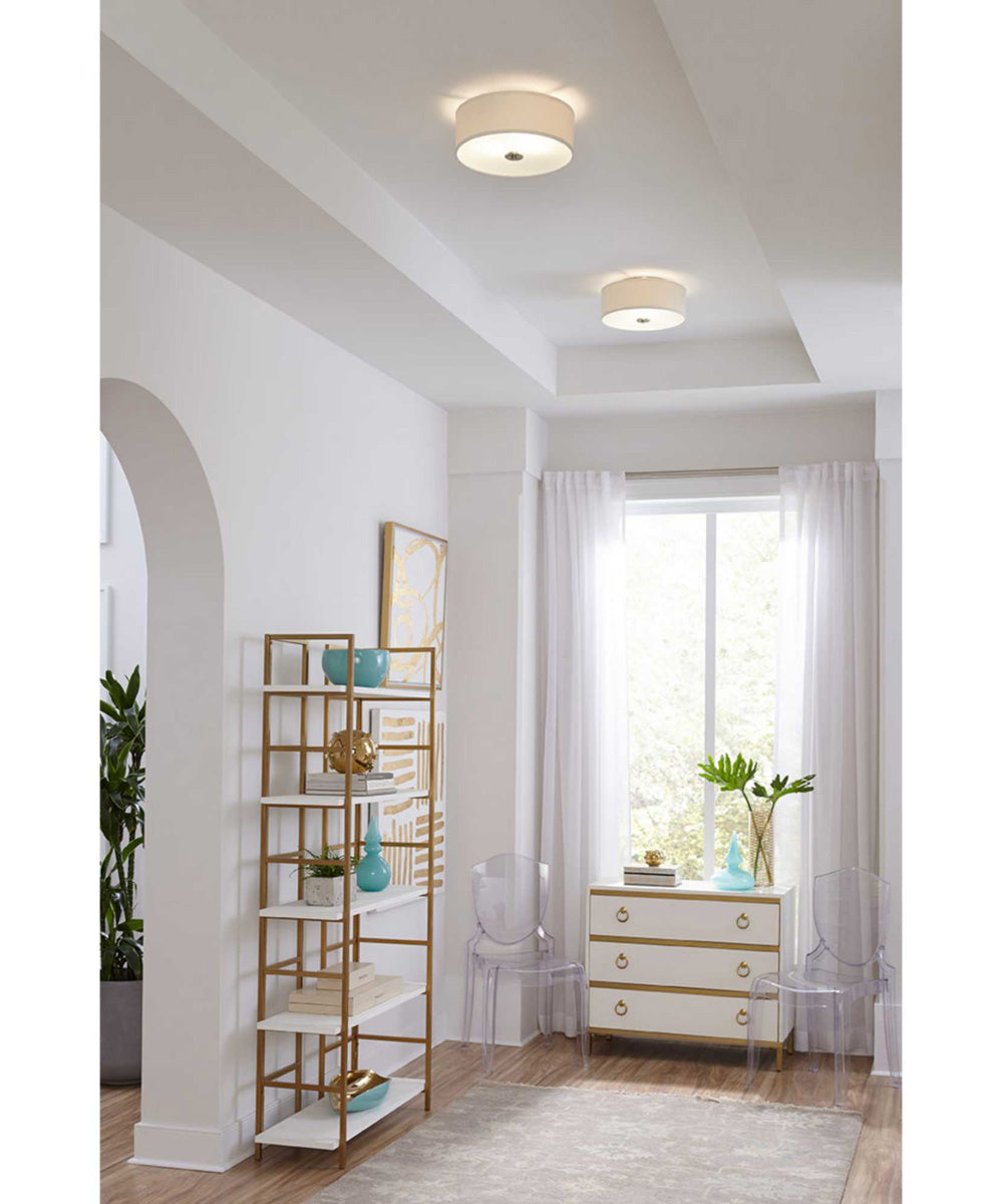 Inspire 2-Light 13" Flush Mount Brushed Nickel