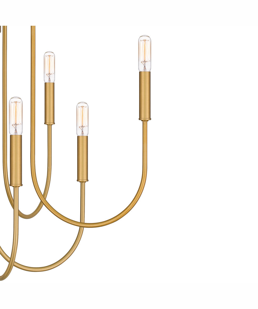 Cabry 8-light Chandelier Brushed Weathered Brass