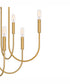 Cabry 8-light Chandelier Brushed Weathered Brass