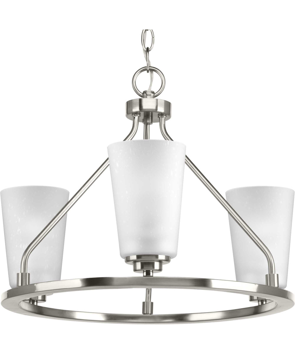 Debut 3-Light Semi-Flush Convertible Brushed Nickel