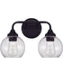 Glenda 2-Light Vanity Flat Black