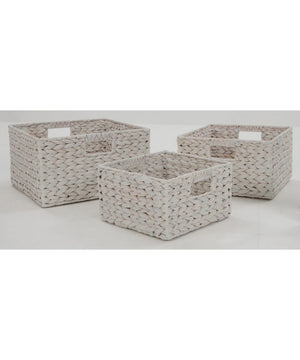 Elian Basket Set (3/CN) Antique White