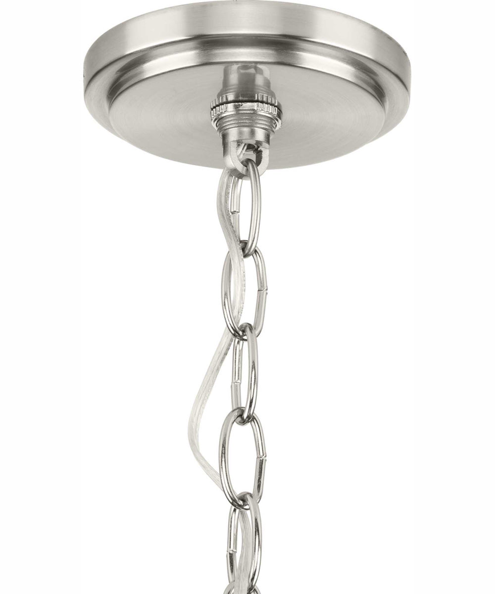 Gilliam Fifteen-Light New Traditional Chandelier Brushed Nickel