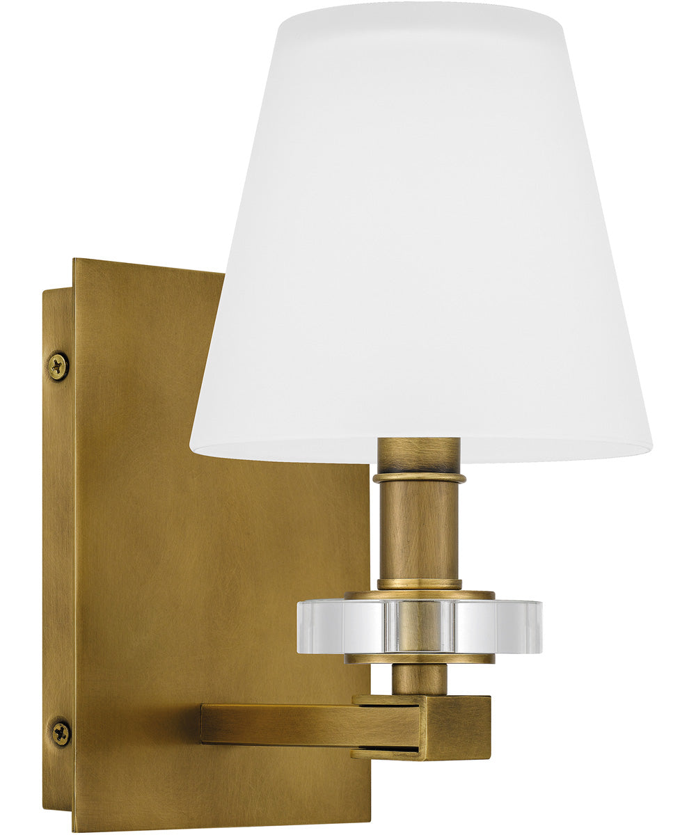 Kelsey Glen Small 1-light Wall Sconce Weathered Brass