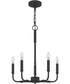 Abner 5-light Chandelier Matte Black