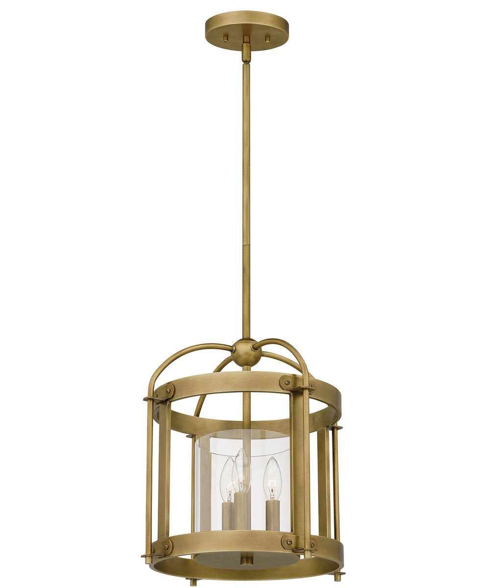McPherson 3-light Pendant Weathered Brass