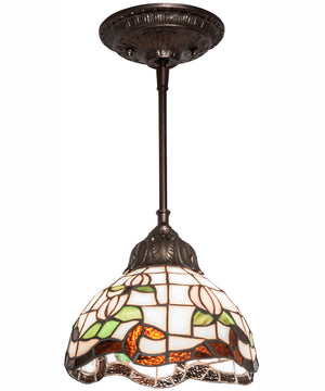 7" Wide Roseborder Mini Pendant