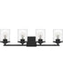 Abner Extra Large 4-light Bath Light Matte Black