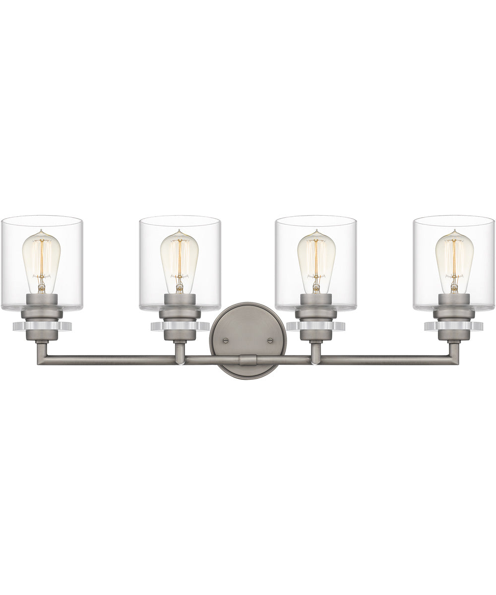 Jaspar Extra Large 4-light Bath Light Antique Nickel