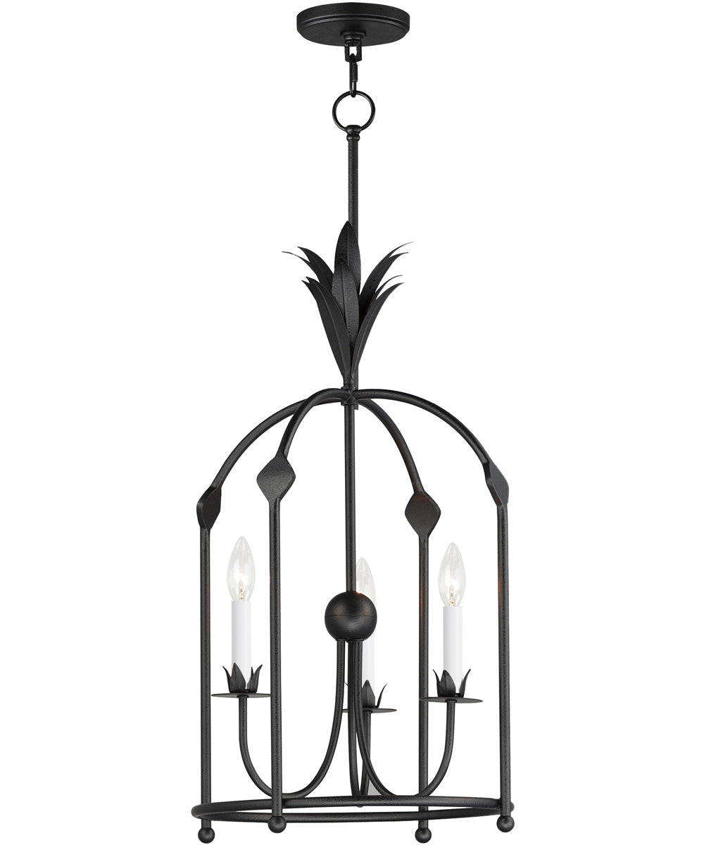 Paloma 3-Light Foyer Pendant Anthracite