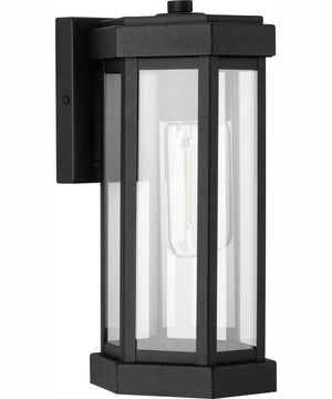 Ramsey Modern Farmhouse Outdoor Small Wall Lantern Textured Black