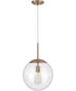 Gaze 1-Light Pendant Satin Brass