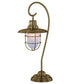 24"H 1-Light Metal Lantern Table Lamp Antique Brass