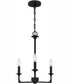 Prescott Medium 3-light Chandelier Matte Black