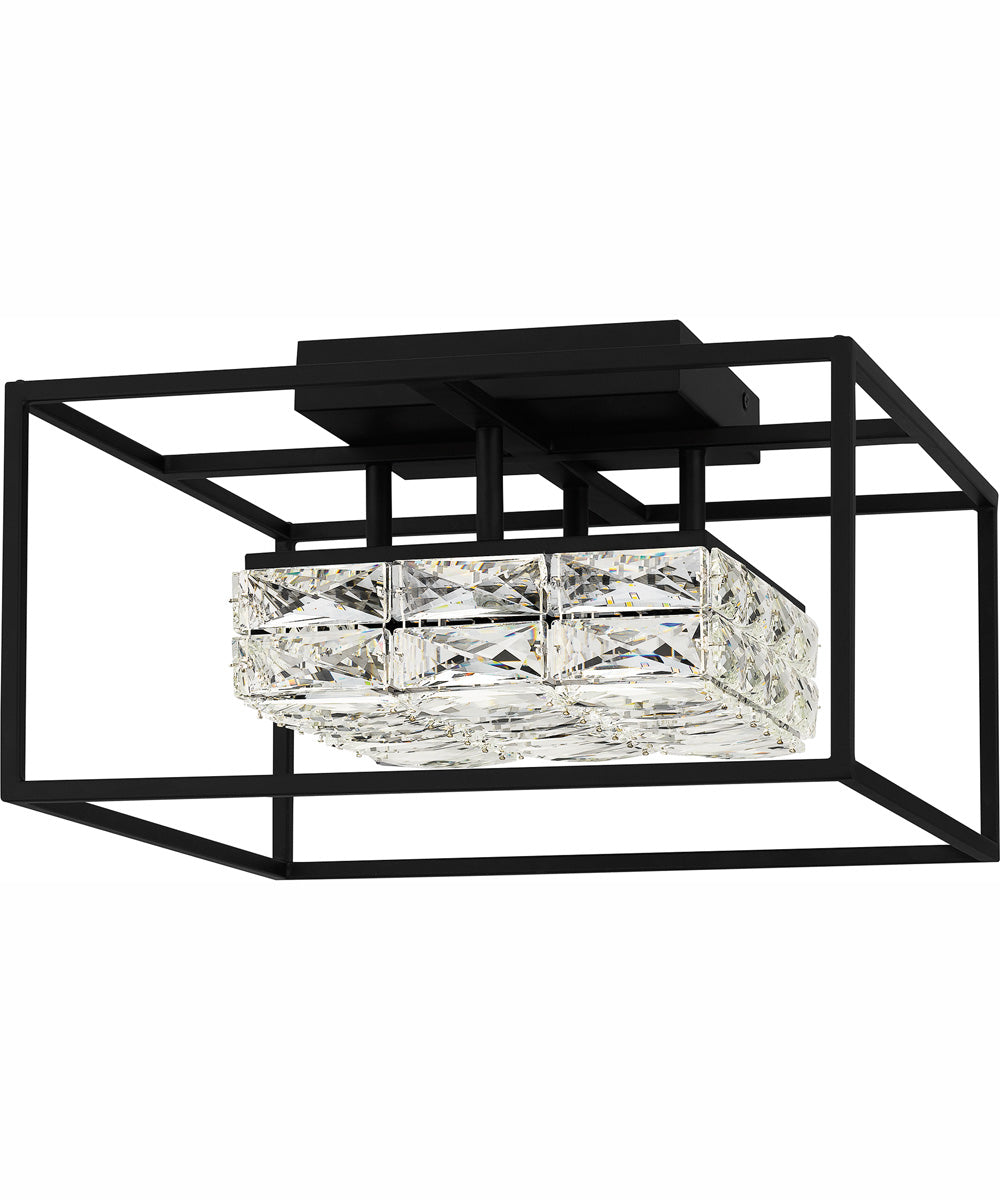 Dazzle Medium Semi Flush Mount Matte Black