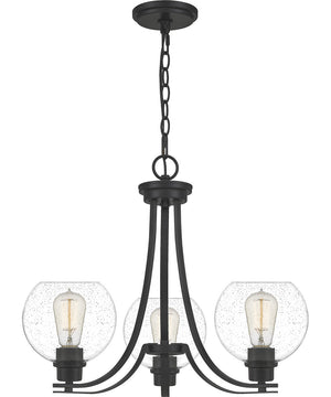 Pruitt 3-light Chandelier Matte Black