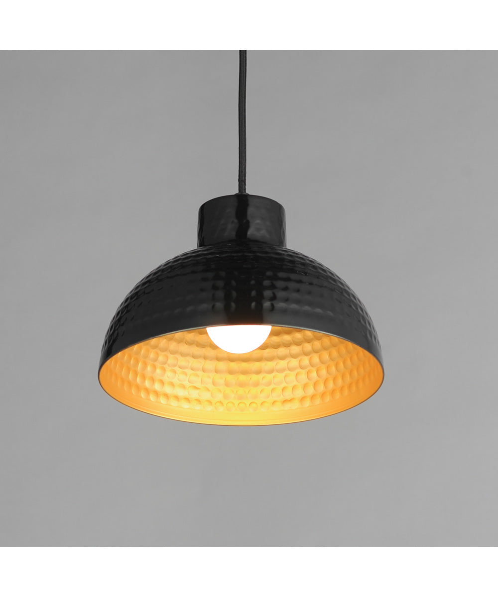 Rockport 1-Light Pendant Black / Antique Copper