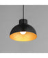Rockport 1-Light Pendant Black / Antique Copper
