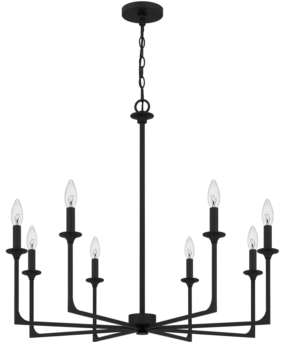 Prescott 8-light Chandelier Matte Black