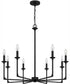 Prescott 8-light Chandelier Matte Black