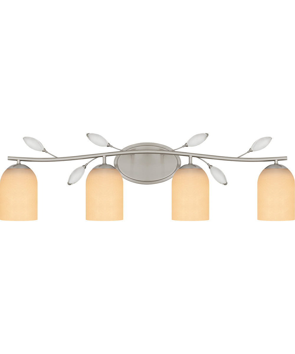 Ulysses Extra Large 4-light Bath Light Brushed Nickel