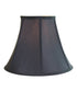 12"W x 10"H Bold Black Lampshade with Gold Lining Bell Shade