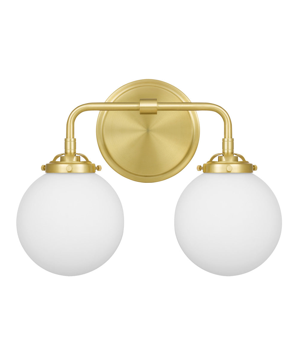 Landry Medium 2-light Bath Light Satin Brass