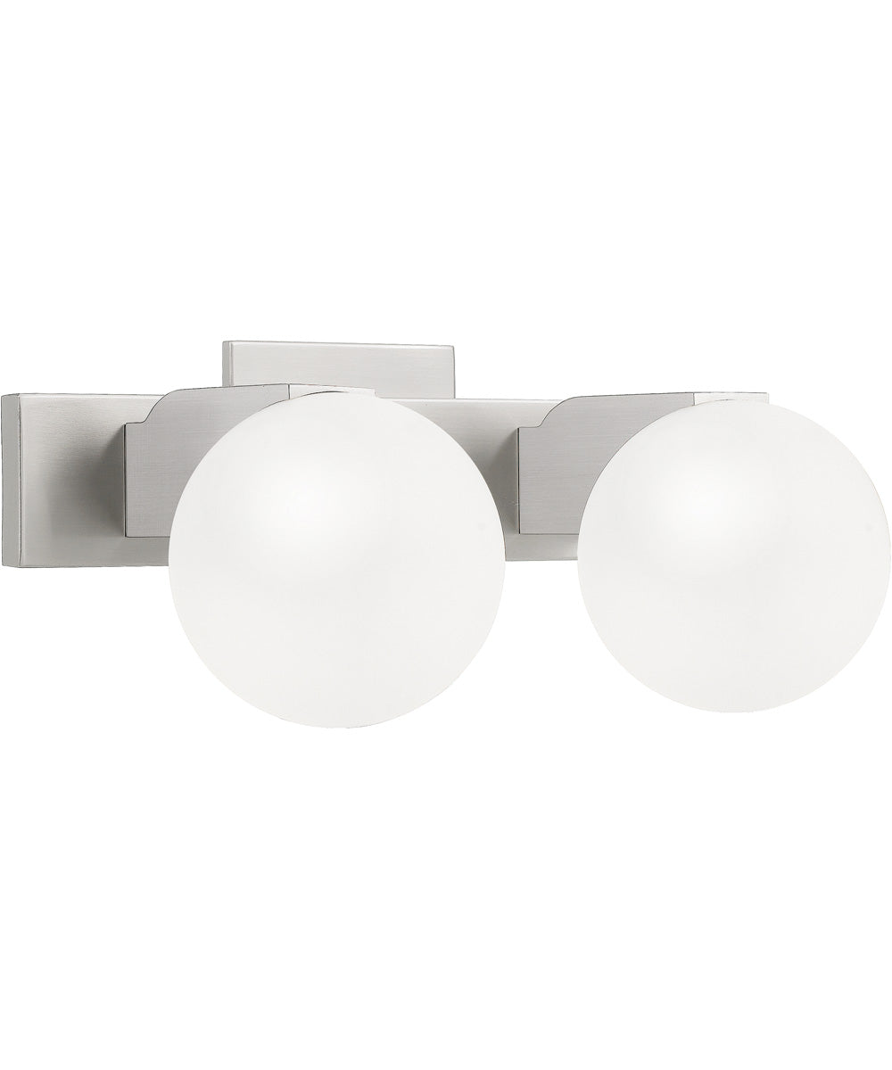 Clements Medium 2-light Bath Light Brushed Nickel