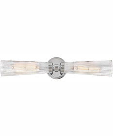 Jude 2-Light Two Light Vanity in Polished Nickel