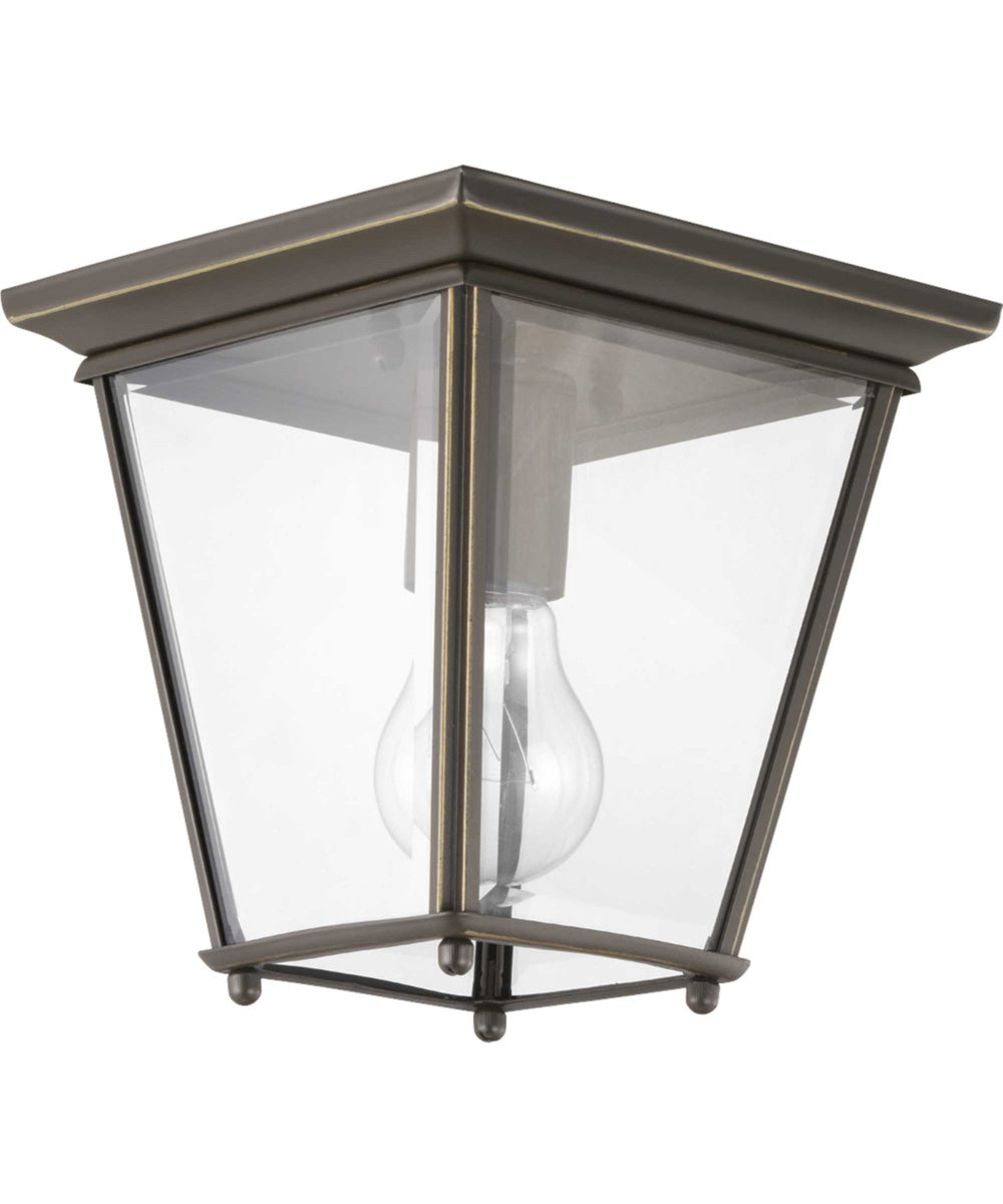 Burlington 1-Light 7" Outdoor Flush Mount Antique Bronze