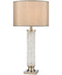 April Table Lamp Clear/Polished Nickel