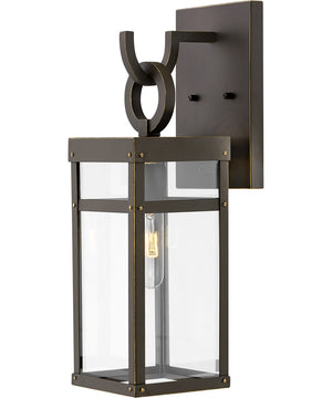 Porter 1-Light LED Small Outdoor Wall Mount Lantern in Oil Rubbed Bronze